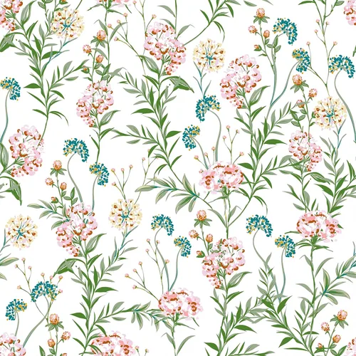 Miniatura 10 de VEELIKE Papel tapiz de estilo chinoiserie rosa con diseño de mariposas para dormitorio, habitación de niñas, 17.7 x 118 pulgadas, papel de contacto