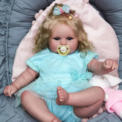 Miniatura 6 de JIZHI Muñecas Realistas de Bebé Reborn - 20 Pulgadas con Sensación Realista de Recién Nacido Adorables y Juguetonas Muñecas de Bebé de la Vida Real