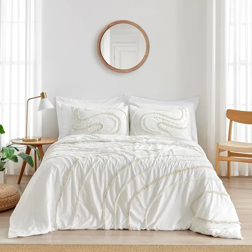 Miniatura 9 de Sweet Jojo Designs 3-Piece Duvet Cover Queen Size (Cotton Boho Arrow) for Girls/Boys, Teen, Kids Full Size Bedding, Bed in a Bag incl. Duvet Case &