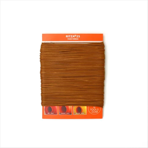 Miniatura 4 de Amber Glow RITZA 25 Tiger Thread for Leather Craft Hilo de tigre encerado Poliéster de 0.047 in