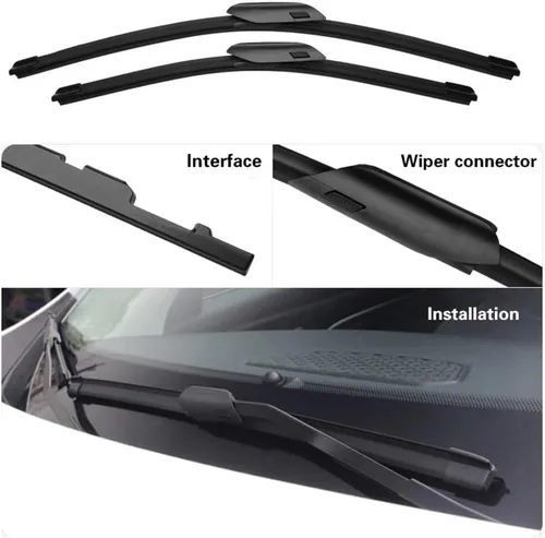 Miniatura 3 de Escobillas de limpiaparabrisas compatibles con BMW Serie 1 F40 2019 2020 2021 2022 2023 Escobillas para parabrisas delantero y trasero, accesorios