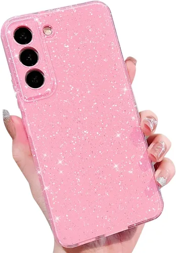 Miniatura 69 de MINSCOSE Compatible con Samsung Galaxy S22 Plus Case, Bonito Color Neón Brillante, con Purpurina Brillante Delgada Resistente a Golpes de Silicona