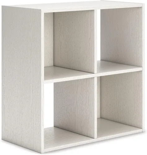Miniatura 26 de Diseño exclusivo de Ashley Paxberry. Organizador de almacenamiento o librero moderno de 6 cubos, color blanqueado