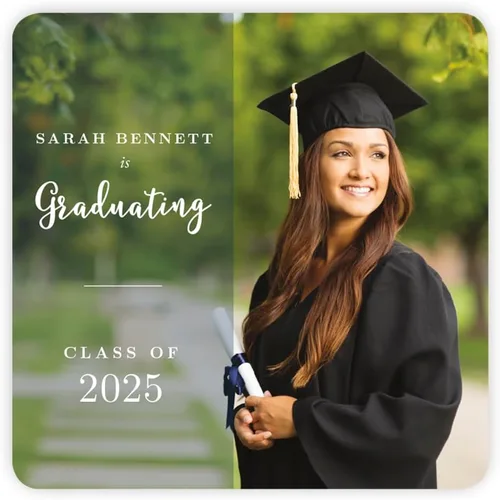 Miniatura 17 de Andaz Press Colección de graduación personalizada con fotos, etiquetas de gota de chocolate para besos, paquete de 216, imagen personalizada