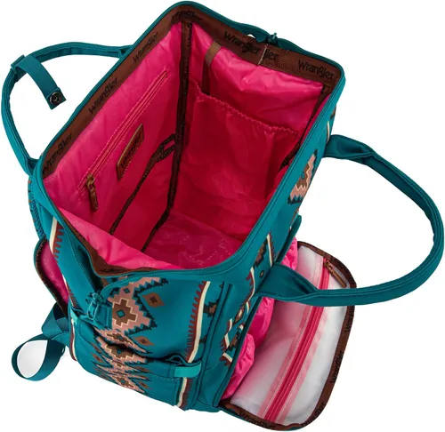 Miniatura 3 de Wrangler - Mochila Azteca Organizada, Mochila de Día, Bolsa de Viaje para Bebé con Correa para Carrito y Bolsillos Laterales para Botellas, Mediana