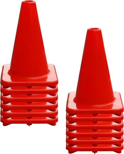 Miniatura 11 de Versatyle Heavy Duty Agility Training Cones (2 in, 6 in, 9 in, 12 in, 18 in, 28 in) for Sports and Kids Coaching, Multipurpose Field Marker Cones