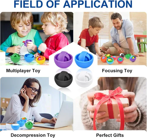 Miniatura 5 de Juguetes Fidget para Niños, Juguetes Sensoriales para Adultos, Regalos para Niños Niñas Adolescentes Navidad Año Nuevo Día de San Valentín, TDAH