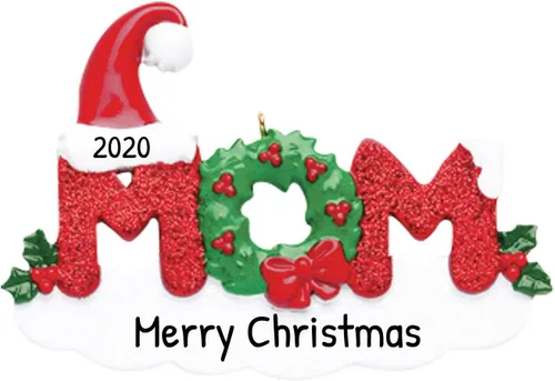 Miniatura 16 de Adorno de Navidad familiar personalizado – Adorno de papá, adornos personalizados para papá 2025, regalo personalizado para papá nuevo para árbol