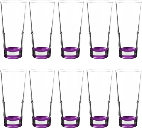 Miniatura 35 de DISCOUNT PROMOS Juego de 10 vasos Navara Highball de 15 onzas, paquete a granel, perfectos para utensilios de bar, mezcla de cócteles, vasos para En
