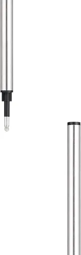 Miniatura 5 de 6 repuestos de bolígrafo de tinta negra, punta media de 0.020 in de longitud de 4.37 pulgadas de longitud, repuesto de tinta de gel de metal