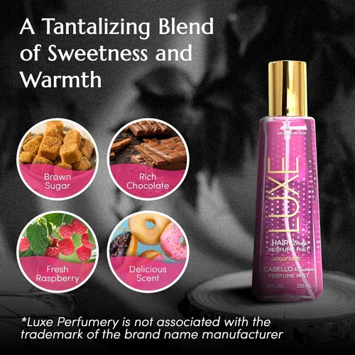 Miniatura 4 de Luxe Perfumery Perfume para cabello y cuerpo Sugar Bliss, 8.0 onzas líquidas
