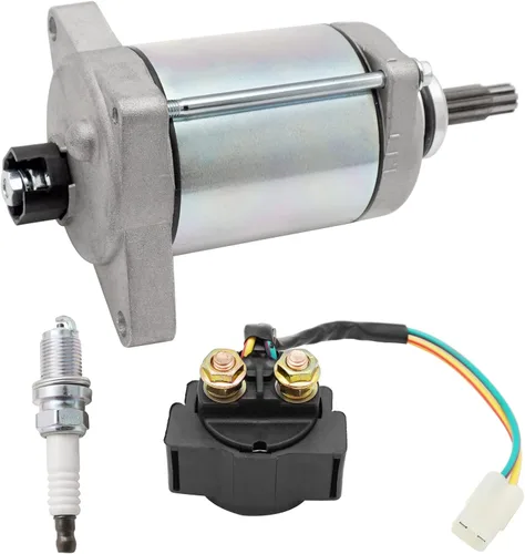 Miniatura 2 de JAVIK Kit de chispa de relé de motor de arranque para Honda Rancher 420 2007-2013, OEM # 31200-HP5-601 35850-HP5-600