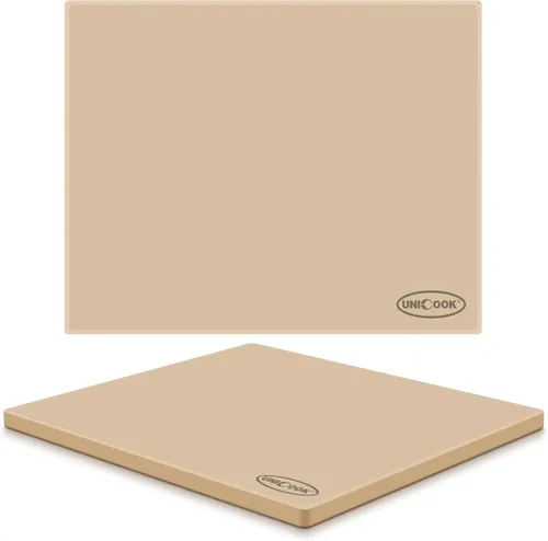 Miniatura 9 de Unicook Piedra de Pizza Grande para Horno de 20 Pulgadas, Piedra Rectangular para Hornear de 20" x 13.5" x 0.67", Bandeja para Pan de Cordierita