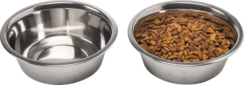 Miniatura 8 de Iris hermético Elevado alimentador de almacenamiento con 2 tazones de acero inoxidable., L, Negro