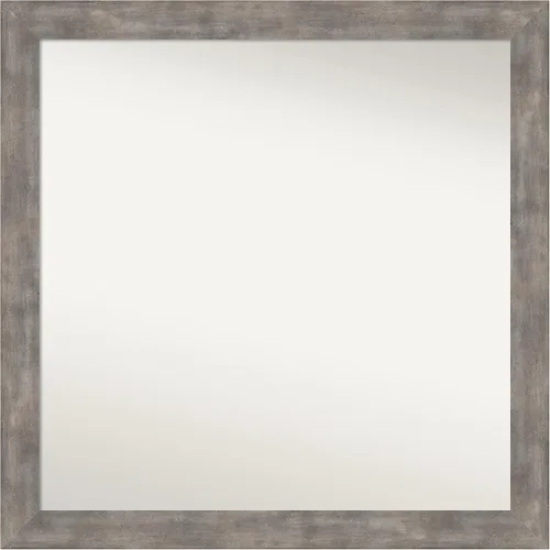 Miniatura 271 de Amanti Art Silver Bathroom Mirror for Over Sink, 24x49 Custom Made Marred Pewter Rectangle Vanity Mirror, Oversize Casual Wood Frame, Hangs Estaño