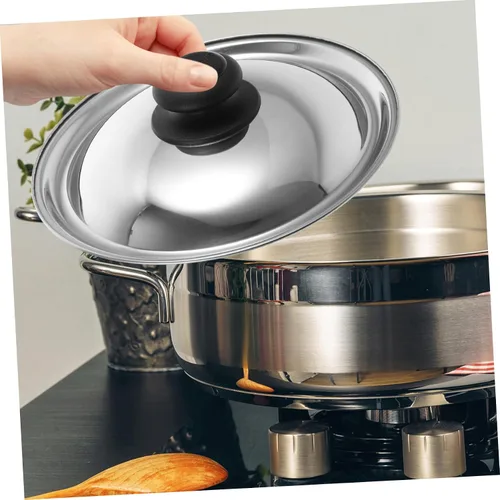 Miniatura 2 de DOITOOL Tapa de sartén de cúpula universal tapa de olla cubierta de metal para olla Wok vaporera acero inoxidable estilo aleatorio