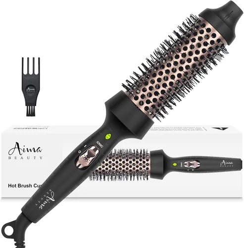 Miniatura 11 de Aima Beauty Cepillo caliente, 1.3 pulgadas/1.378 in cepillo para rizar con calefacción hace que el cabello sea más suave, más suave, cepillo térmico