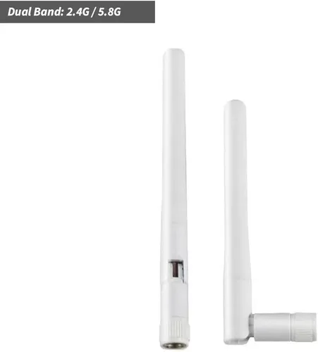 Miniatura 4 de Dual Band WiFi 2.4GHz 5GHz 5.8GHz 3dBi MIMO RP-SMA Antena macho para enrutador WiFi Repetidor Repetidor de señal Tarjeta de red inalámbrica