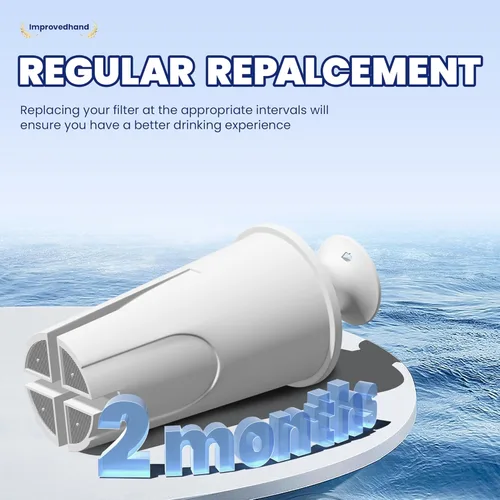 Miniatura 4 de Improvedhand Filtro de agua de repuesto compatible con jarras y dispensadores de agua Brita OB03, Classic 35557, Mavea 107007 y más, paquete de 3