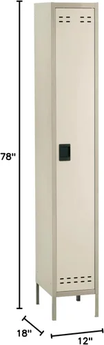 Miniatura 3 de Safco 5522TN Taquilla de un solo nivel, color marrón Beige Bronceado
