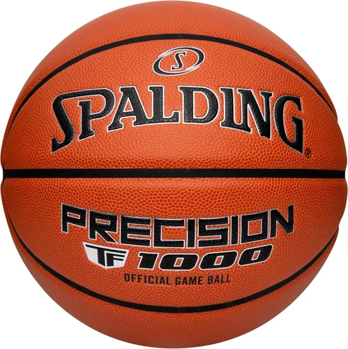 Miniatura 10 de Spalding Precision TF-1000 - Balones de baloncesto para interiores, cubierta acolchada de microfibra de agarre seco, aprobada por la escuela