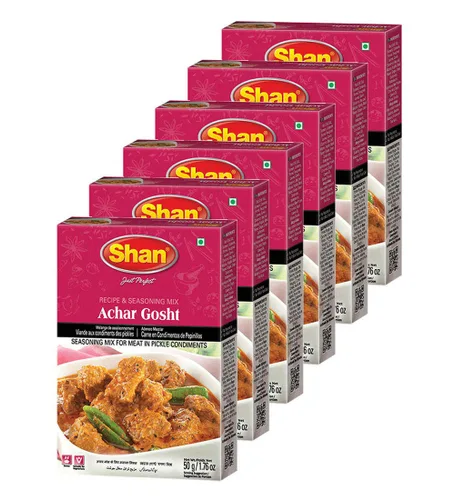 Miniatura 206 de Shan Korma Recipe and Seasoning Mix 1.76 oz (50g) - Spice Powder for Traditional Meat in Yogurt Sauce - Suitable for Vegetarians - Airtight Bag in a