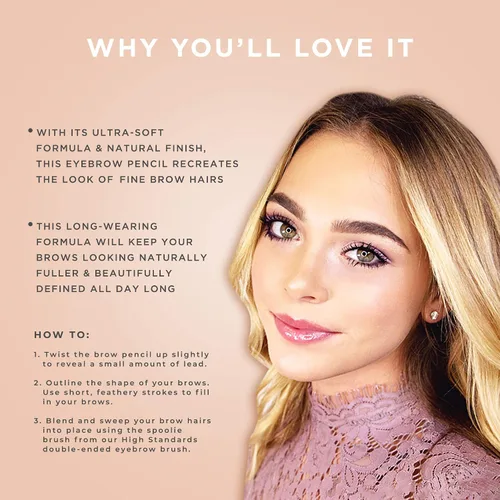 Miniatura 6 de Pretty Vulgar Defined Brilliance - Lápiz de cejas de doble cara, acabado natural, de larga duración, resistente al agua, vegano, sin gluten y libre