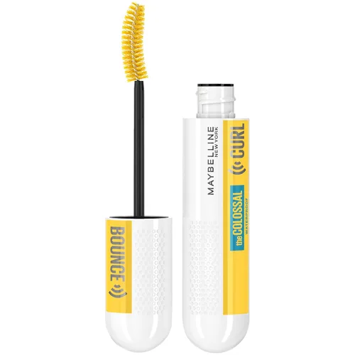 Miniatura 8 de Maybelline New York Volum' Express Colosal Curl Bounce - Maquillaje lavable con fórmula de rizo de memoria, hasta 24 horas de uso, negro más negro