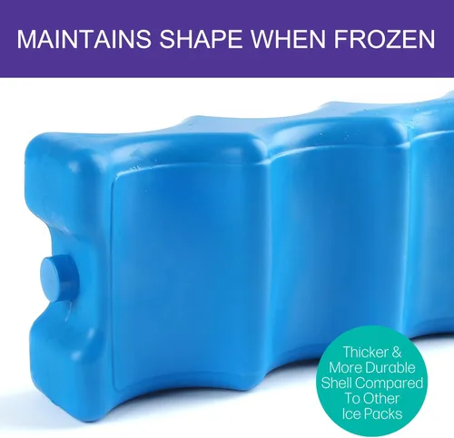 Miniatura 3 de Bolsa de hielo para enfriadores, almacenamiento de botellas de leche materna, caja de almuerzo, paquete de congelador contorneado aislado, paquete