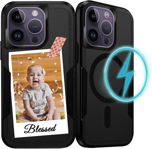 Miniatura 13 de Funda personalizada para teléfono con fotos para iPhone 17 Pro Max Air 16 11 15 14 13 Plus 12 con protección MagSafe personalizada resistente, a