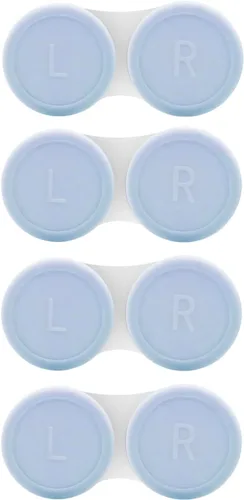 Vastsoon Paquete de 4 Fundas para Lentes de Contacto, Kit de Reemplazo para Fundas de Lentes de Contacto para Remojar Solución de Lentes de Contacto