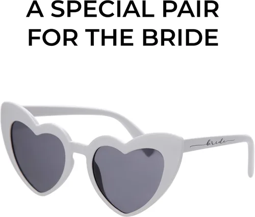 Miniatura 3 de Pop Fizz Designs Gafas de sol retro con corazón para despedida de soltera I dama de honor I gafas de sol para despedida de soltera