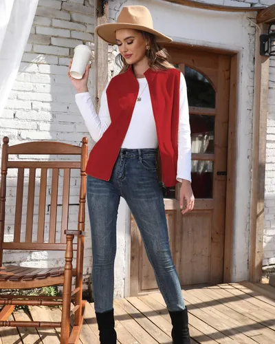 Miniatura 2 de Xeoxarel Chaleco de forro polar para mujer con 6 bolsillos (XS-2XL)