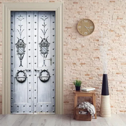 Miniatura 31 de Calcomanías 3D para puerta, murales para despegar y pegar, cocodrilo negro, calcomanías de pared, autoadhesivas, extraíbles, impermeables, de PVC