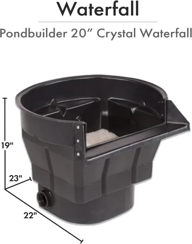 Miniatura 2 de HALF OFF PONDS PondBuilder Crystal - Kit de estanque de bomba sumergible de 4,000 GPH con revestimiento de plástico de PVC de 20 x 25 pies