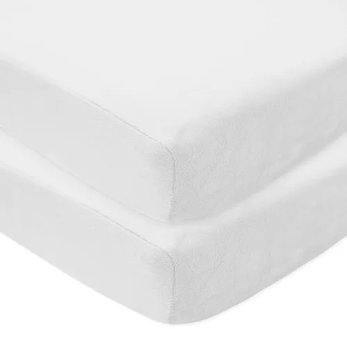 Miniatura 17 de American Baby Company Heavenly Soft - Sábana bajera ajustable de felpilla para cuna, 28 x 52 pulgadas, cálida y acogedora, sábana de felpilla Crema