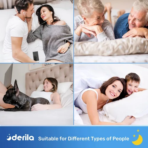 Miniatura 6 de Derila Funda de almohada Diseñada para mantener tu almohada de espuma viscoelástica cubierta y protegida con esta funda de almohada blanca nítida
