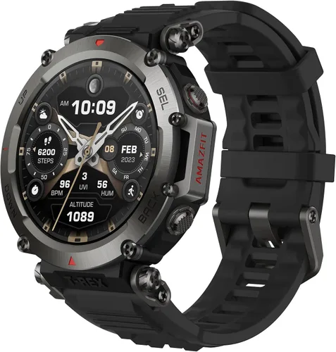 Miniatura 13 de Amazfit T-Rex - Reloj ultra inteligente de 1.77 pulgadas para hombre, batería de 20 días, apnea de 98.4 ft, GPS de doble banda, resistente al barro