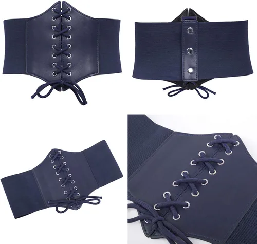 Miniatura 4 de Grace Karin - Corsé elástico con cordones, cinturón con lazos para cintura