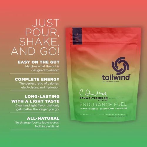 Miniatura 2 de Tailwind Nutrition Endurance Fuel, Mezcla en Polvo para Bebida Deportiva de Carbohidratos y Electrolitos, Libre de Gluten, Vegana, Sabor
