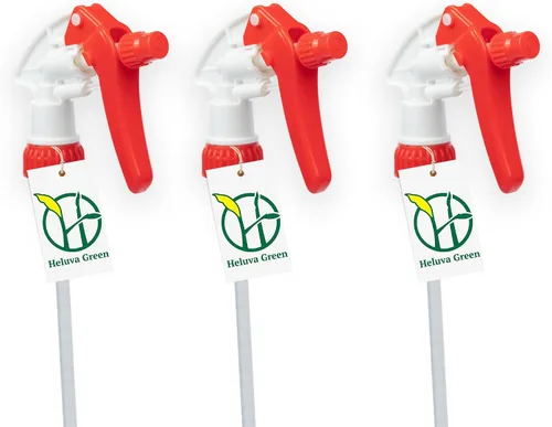 Miniatura 8 de Heluva Green Reemplazo de boquilla de botella de aerosol, solo tapas de botella - Disparadores de boquilla de rociador para soluciones de limpieza