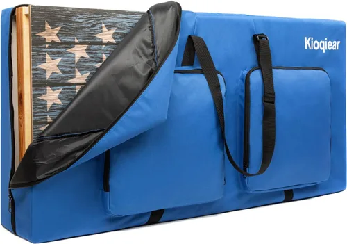 Funda de transporte para cornhole: se adapta a tablas de tamaño reglamentario de 4 x 2 pies, bolsa resistente para tableros de Cornhole con espuma