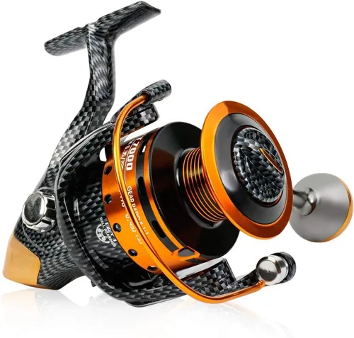 Miniatura 2 de Burning Shark Fishing Reels- 12+1 BB, Light and Smooth Spinning Reels, Powerful Carbon Fiber Drag, Saltwater and Freshwater Fishing