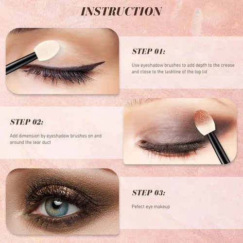 Miniatura 5 de Mifoci 1000 aplicadores de sombra de ojos, aplicadores de esponja desechables de doble cara para sombra de ojos, cepillo de sombra de ojos para Negro