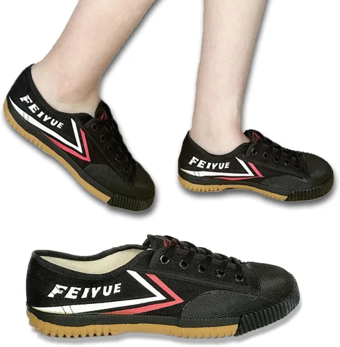 Miniatura 2 de Zapatos de lona para artes marciales para adultos y niños, tenis de lona bajos para caminar diariamente casual, tenis de moda unisex con suela