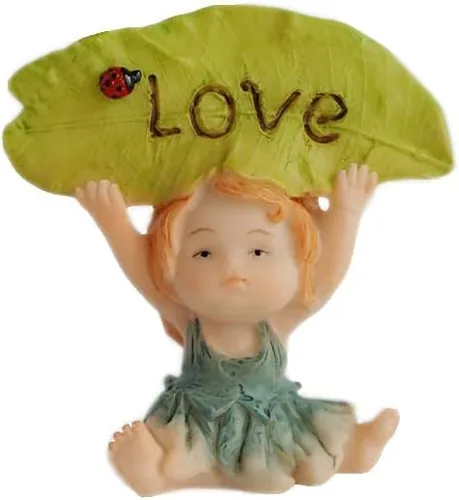 Figura de hadas de jardín en miniatura, hada del amor