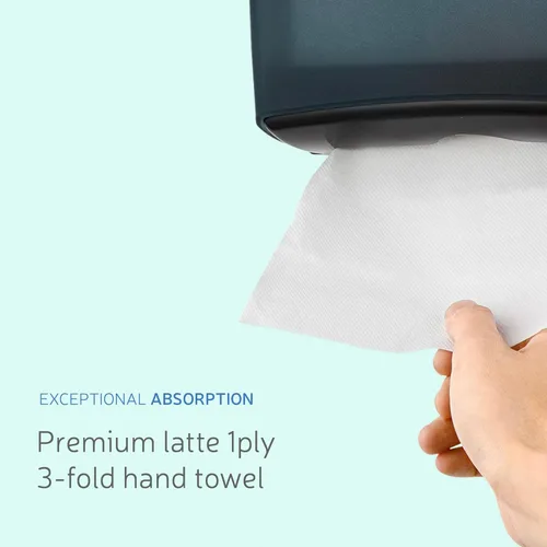 Miniatura 7 de EZ-Pull Premium 1ply MULTIFOLD - Toallas de papel, certificado FSC reciclado/blanco, 250 hojas x 12 unidades, P1F3L-EZ