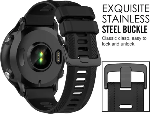 Miniatura 5 de Correa para Garmin Forerunner 955, banda de repuesto de silicona suave para Garmin Forerunner 955 Solar