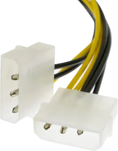 Miniatura 3 de Cable de alimentación de GPU para tarjeta de video de 4 pines dual Molex a ATX de 8 pines 8.6'' 22cm Molex dual a 8 pines