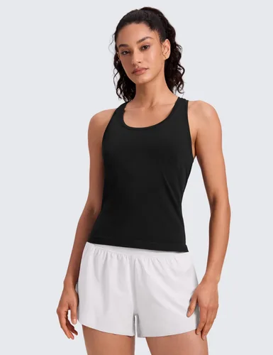 Miniatura 2 de CRZ YOGA - Camisetas sin mangas con espalda cruzada para mujer - Camisetas atléticas para gimnasio, para correr, sin mangas, transpirables